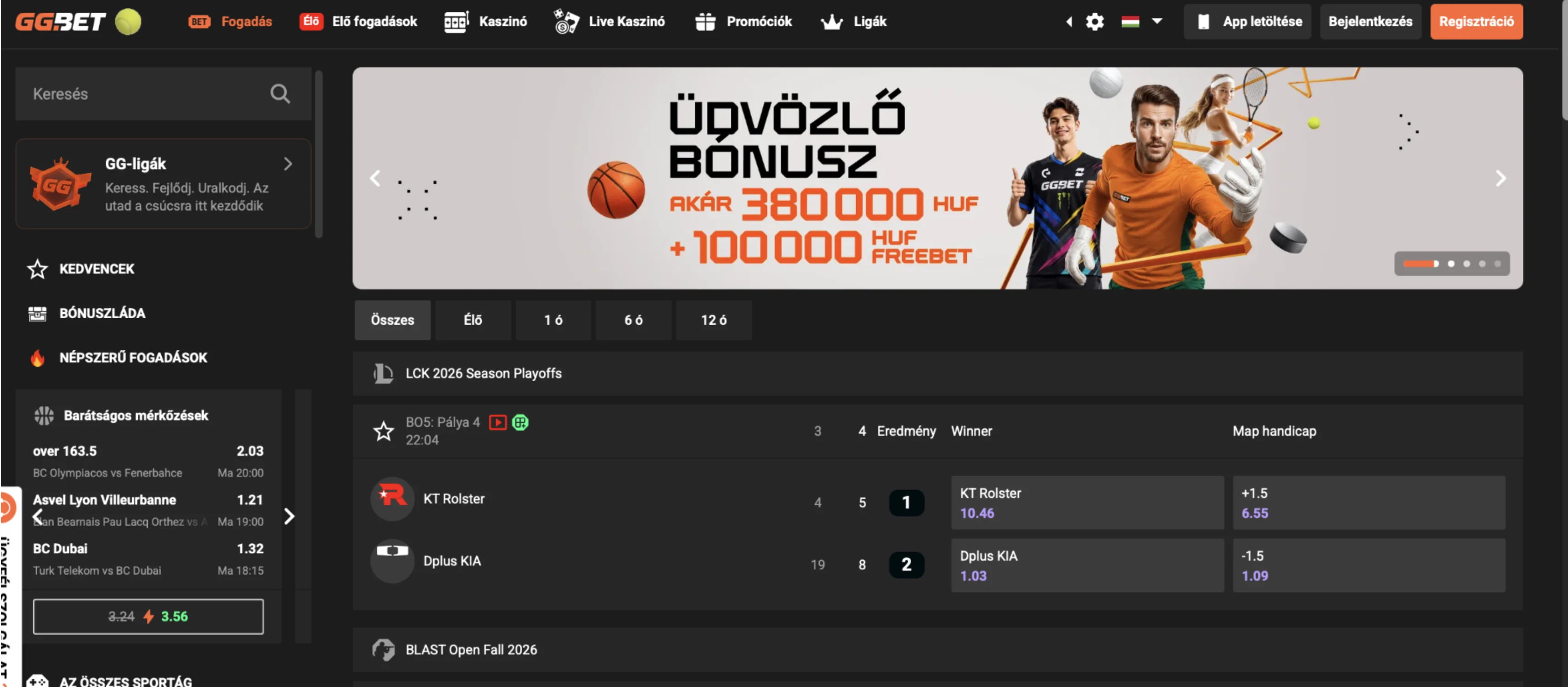 GGBet e-sport és fogadási platform